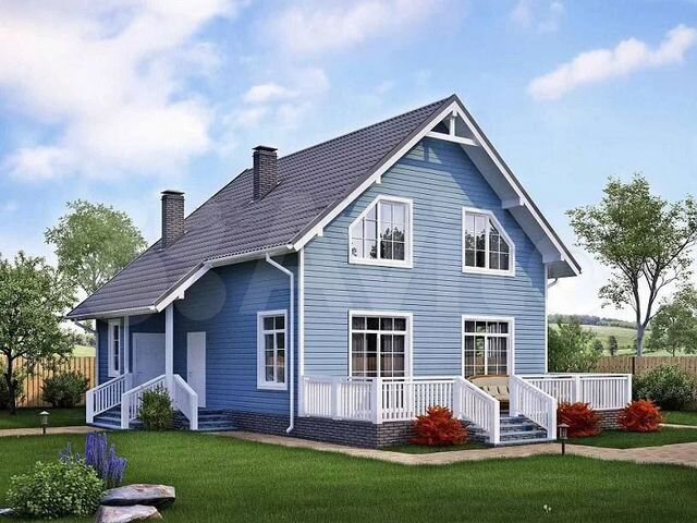 Проекты каркасных домов до 150 м