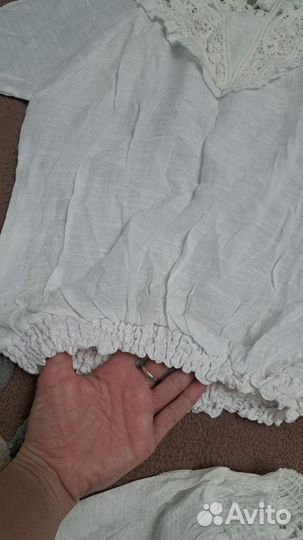 Блузка белая