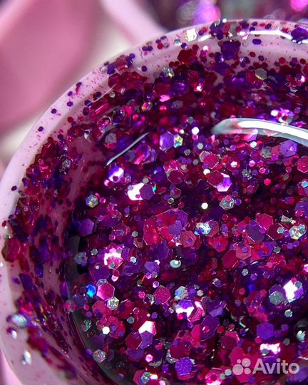 Гель лак с блестками