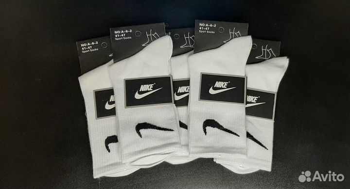 Носки nike белые 5 пар