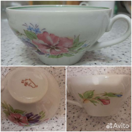 Чашка блюдце селедочница дфз и Дулево СССР