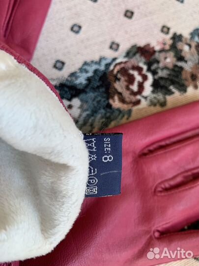 Перчатки женские кожаные новые