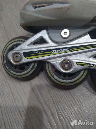 Роликовые коньки детские раздвижные 35-37 размер