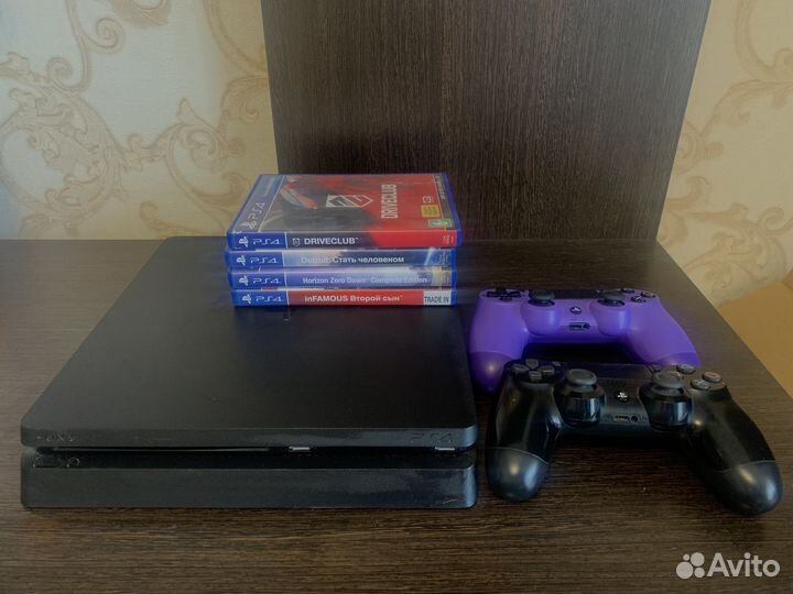 Sony playstation 4 slim 1tb с играми