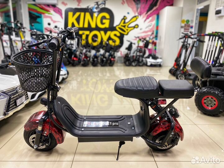 Электроскутер Wolong C 1 PRO 1000W 13Ah Ver 2.1