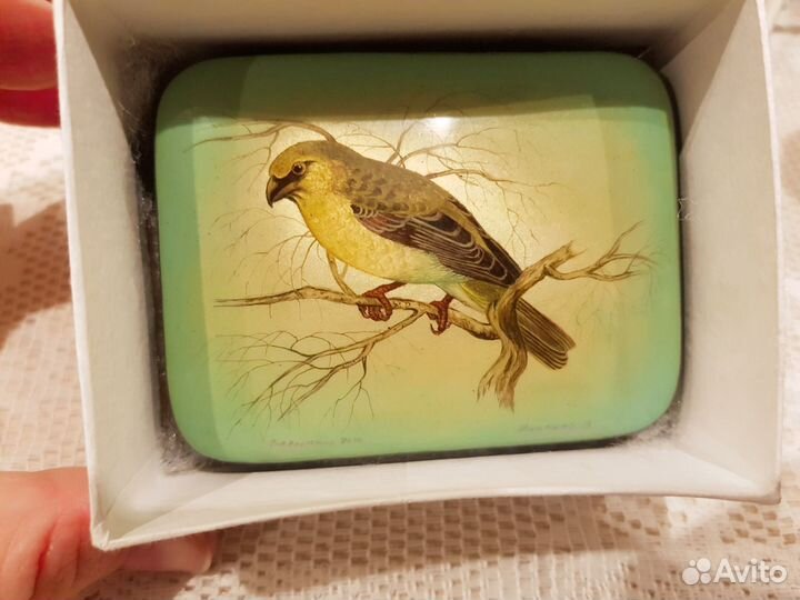 Шкатулка. Лаковая миниатюра Федоскино