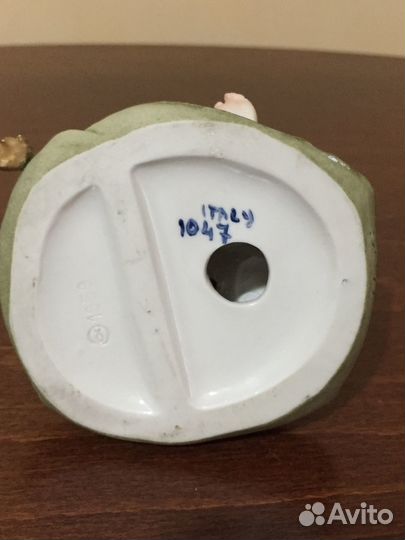 Малыш и такса. Бисквитный фарфор, Capodimonte