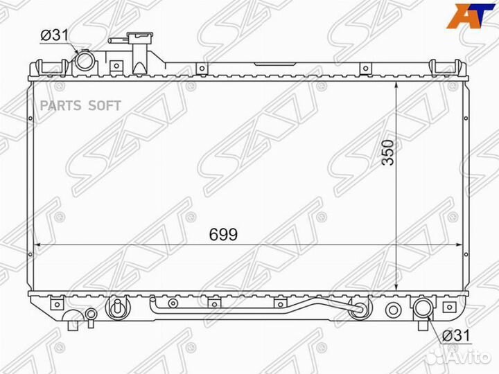 Радиатор Toyota RAV4 (XA10) 94-98 TY000410