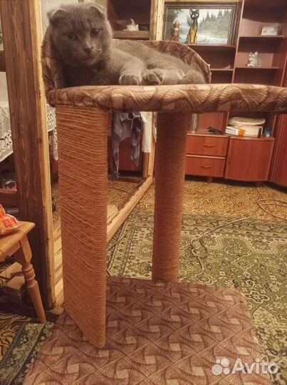 Домик для кошки с когтеточкой
