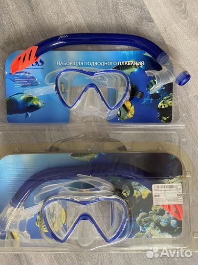Маска для подводного плавания с трубкой
