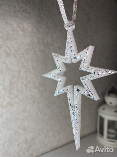 Новогодние игрушки из эпоксидной смолы