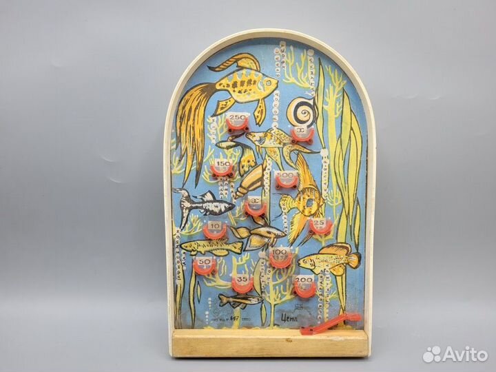 Настольная игра СССР Бильярд Рыбы Животные