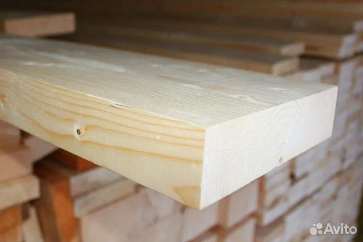 Доска сухая строганная 45х145х6000