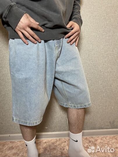 Шорты широкие Polar Big Boy голубые, черные