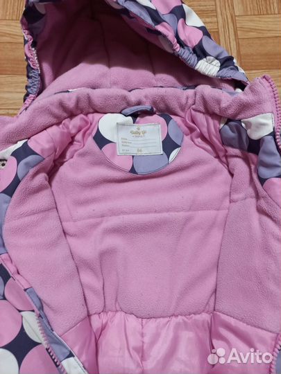 Демисезонный комбинезон для девочки 86