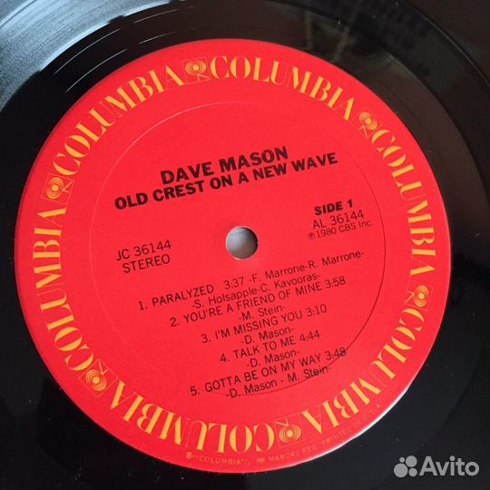 LP Dave Mason - Old Crest On A New Wave (CBS) USA
