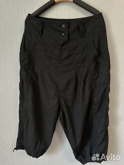 Бриджи шаровары, лен/хлопок, M