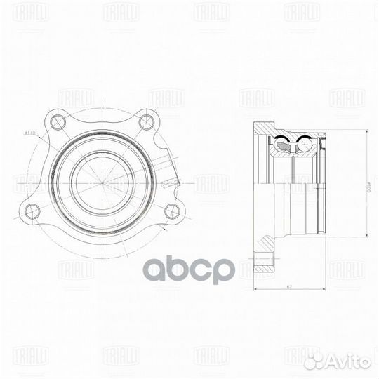 Ступица с подшипником toyota lс 200/tundra/lexu