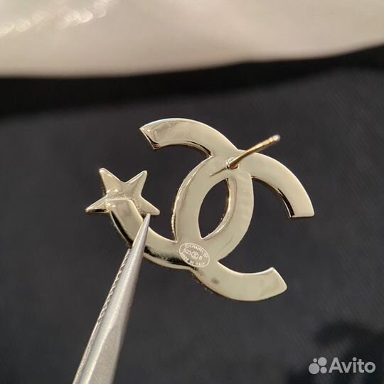 Серьги chanel шанель оригинал