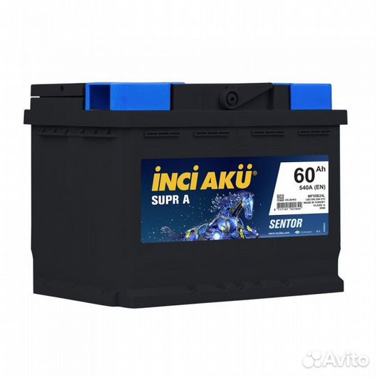 Аккумулятор Inci AKU Supr A 60L прям. пол. 60 Ач