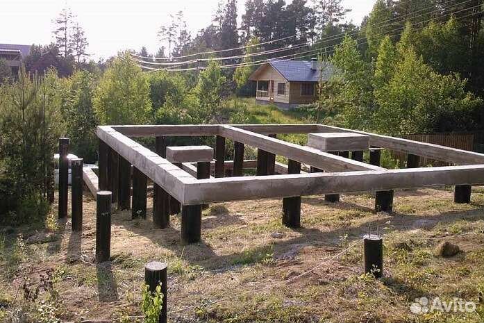 Фундаменты,венцы,заборы,дом каркасный