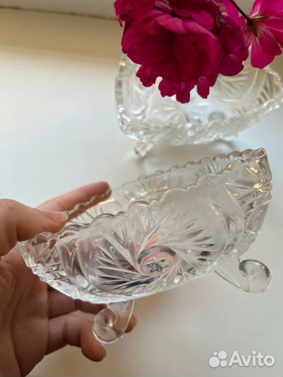 Конфетница стекло набор