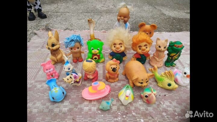Резиновые и пластмассовые игрушки СССР