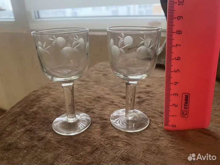 Рюмки на ножке хрусталь СССР