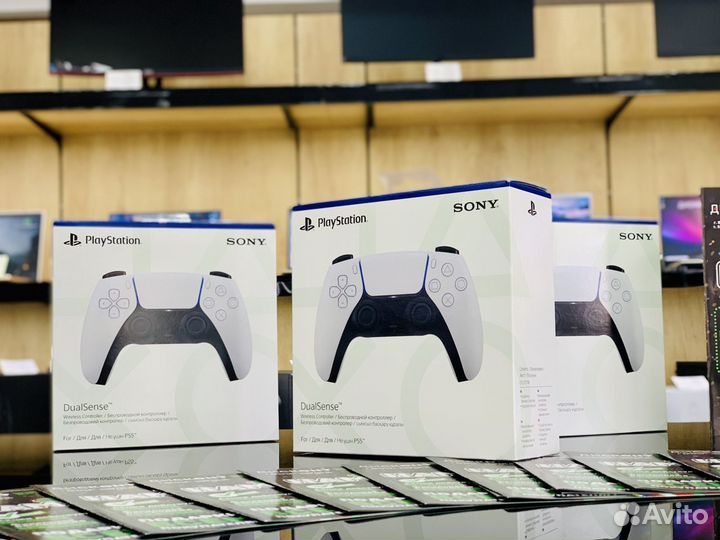 Новый/Геймпад DualSense/PS5/White