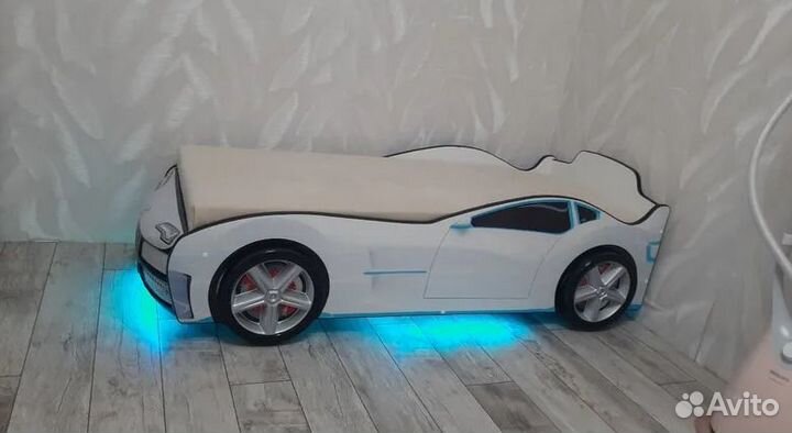 Кровати машинка в наличии с матрасом и доставкой