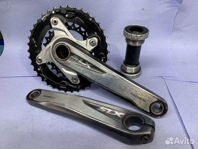Система шатунов Shimano SLX +каретка Shimano Deore, Б/у купить в Москве ...