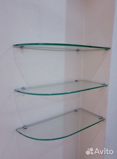 Полка стеклянная 3 шт