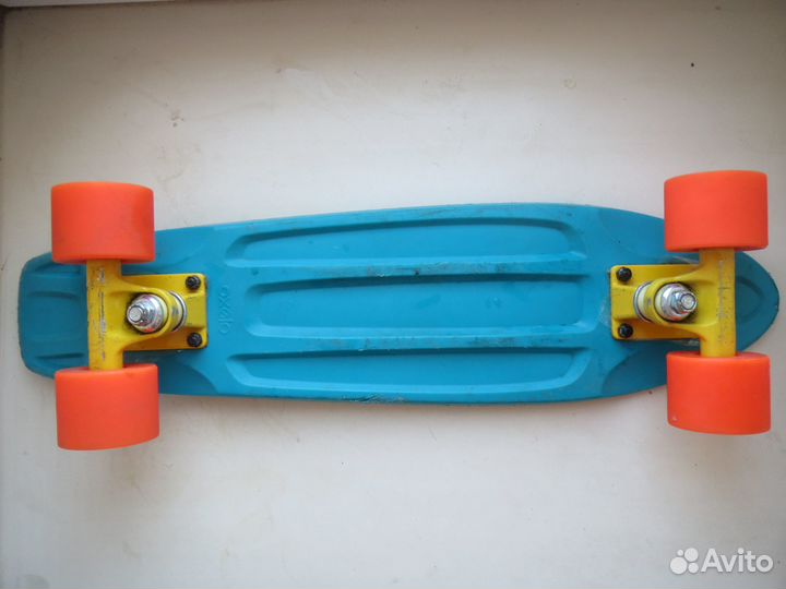 Скейтборд 56х15, колеса широкие 6х5