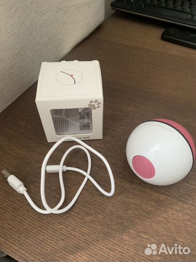 Шар для котов с usb зарядкой и LED лампой