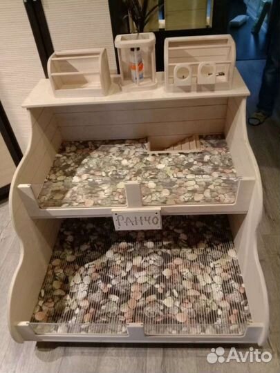 Клетка,стеллаж,дом 2-х этаж-й для грызунов,свинок