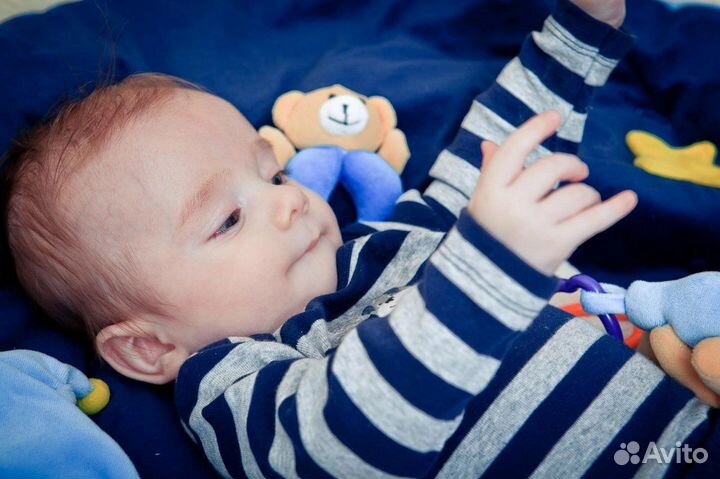 Игровой коврик развивающий для малышей с 0+