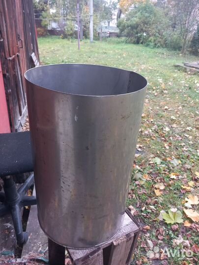Бак из пищевой нержавейки диам.300мм,высота 500мм