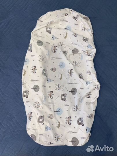 Детские простыни на резинке на овальную кроватку