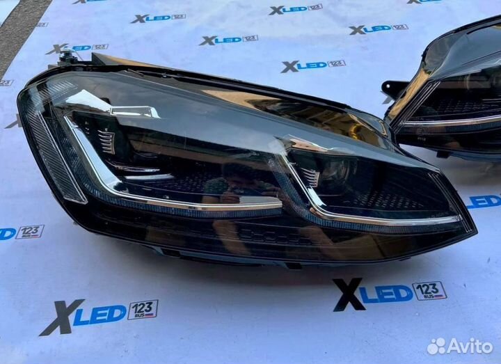 Тюнинг фары Volkswagen Golf 7 правая левая дорест