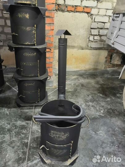 Печь дровяная под казан