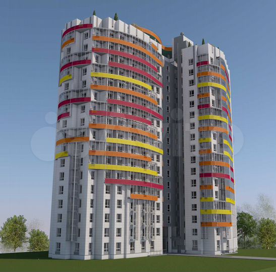 2-к. квартира, 59,6 м², 12/17 эт.