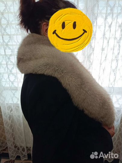 Меховой воротник песец