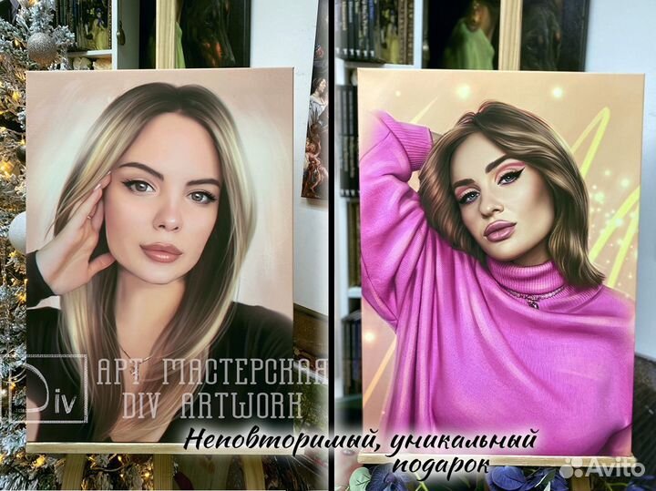 Печать на холсте/Портрет по фото в Краснодаре