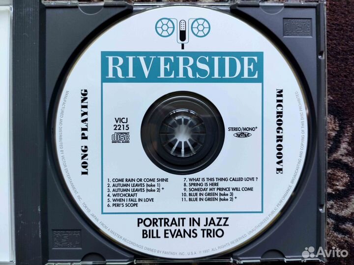 Bill Evans Trio Portrait In Jazz Japan 1997 K2 CD