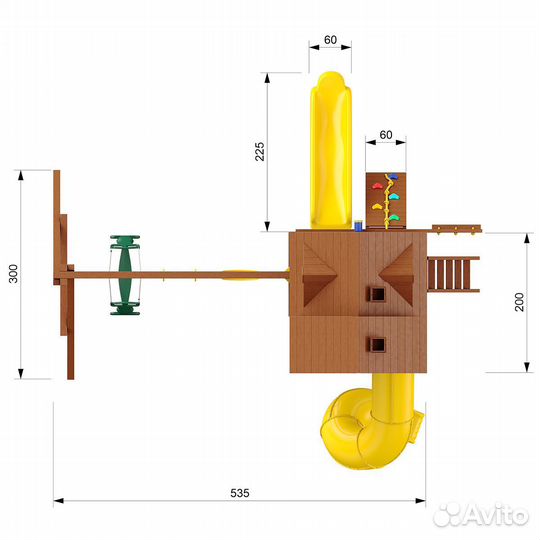 Детский игровой комплекс Fort Deluxe