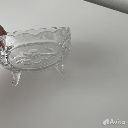 Конфетница хрустальная