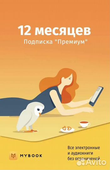 Mybook premium подписка на 6 и 12 месяцев