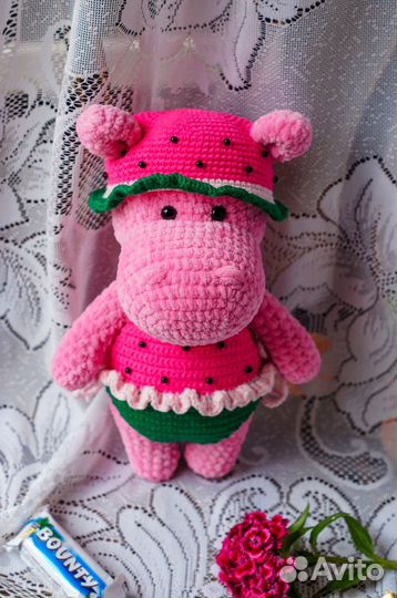 Мягкая игрушка бегемот