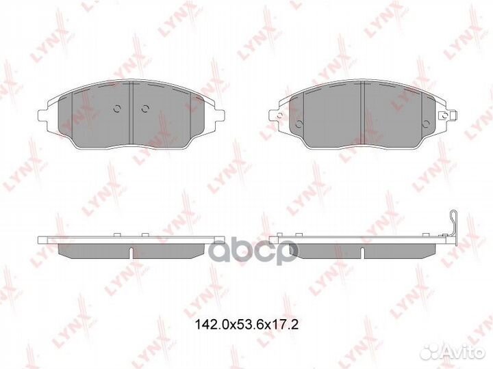 Колодки тормозные дисковые перед BD-1818 LY