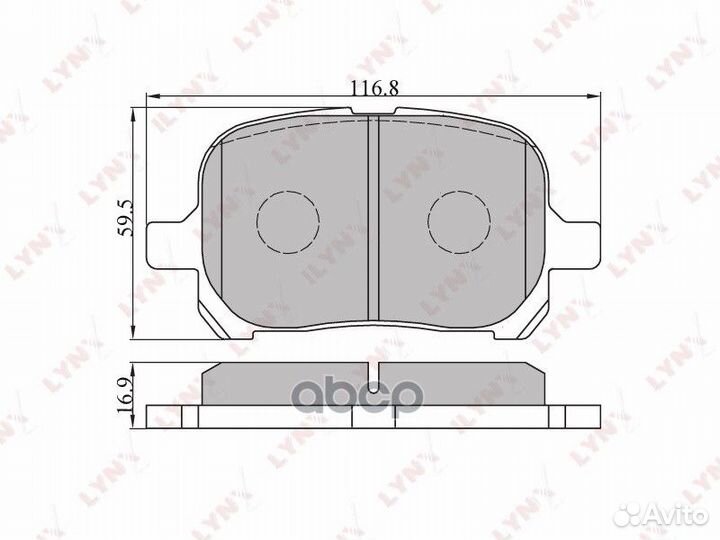 Колодки тормозные дисковые перед BD7529 LYN